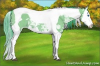 Horse Color:Watercolor Smoky Grullo Ice Splash Tobiano Rabicano 