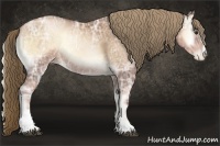Horse Color:Liver Red Onyx Ice Pearl Sabino