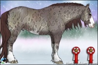 Horse Color:Chocolate Blue Onyx Ice Sabino 