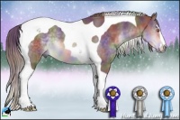 Horse Color:Nacre Chocolate Brown Chinchilla Sabino Tobiano Rabicano