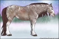 Horse Color:Chocolate Brown Ice Sabino 