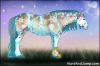 Horse Color:Nacre Thunderstruck Liver Red Onyx Ice Splash