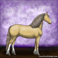 Horse Color:White Spotted Chocolate Palomino Dun Brindle