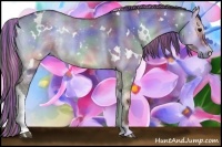 Horse Color:Painted Nacre White Spotted Bay Onyx