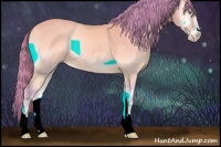 Horse Color:Watercolor Perlino Onyx Sabino