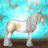 Horse Color:Gray Silver Amber Cream Champagne Roan Dun Splash Tobiano Frame Appaloosa Rabicano 