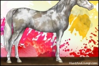 Horse Color:White Spotted Liver Red Dun Ice Sabino 