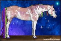 Horse Color:Painted White Spotted Liver Red Dun Splash 