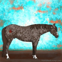 Horse Color:Liver Chestnut Ice Sabino 