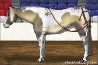 Horse Color:Smoky Blue Onyx Tobiano 