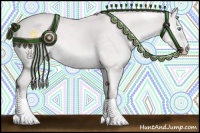 Horse Color:Platinum White Spotted Cremello Dun 