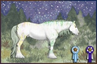 Horse Color:Watercolor White Spotted Silver Brown Chinchilla Ice Tobiano 