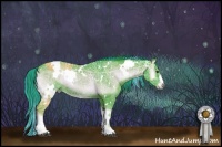 Horse Color:Painted Watercolor White Spotted Liver Red Onyx Ice