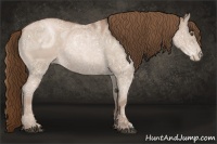 Horse Color:Brown Ice Roan Pearl 