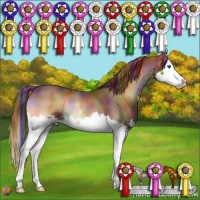 Horse Color:Painted Nacre Red Onyx Sabino Splash Rabicano 