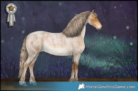 Horse Color:Chocolate Palomino Roan 