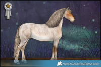 Horse Color:Chocolate Palomino Roan 