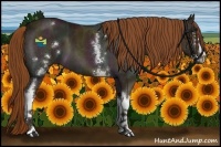 Horse Color:White Spotted Midnight Chestnut Ice Sabino 