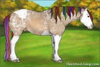 Horse Color:Painted Brown Ice Dun Splash Varnish 