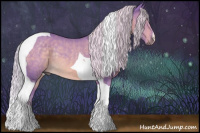 Horse Color:Watercolor Chocolate Palomino Tobiano Rabicano