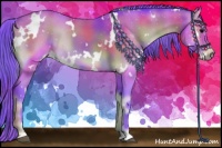 Horse Color:Nacre Watercolor White Spotted Brown Onyx 