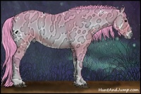 Horse Color:Watercolor White Spotted Brown Ice Onyx