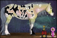 Horse Color:Watercolor Bay Onyx Appaloosa