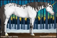 Horse Color:White Spotted Smoky Black Appaloosa 