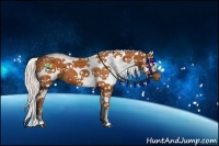 Horse Color:White Spotted Chocolate Silver Bay Splash 