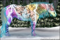 Horse Color:Nacre Thunderstruck Liver Chestnut Ice Pearl Splash Appaloosa