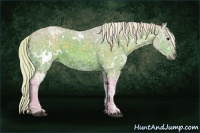 Horse Color:Watercolor White Spotted Silver Brown Ice 