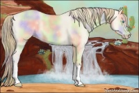 Horse Color:Nacre Smoky Creme Dun 