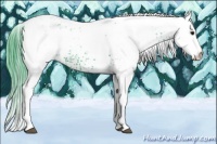 Horse Color:Watercolor White Spotted Smoky Black Ice 