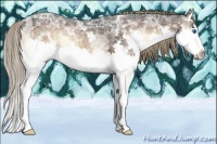 Horse Color:White Spotted Liver Red Onyx Ice Splash