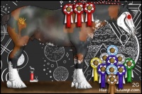 Horse Color:Bay Sabino Rabicano and Brown Sabino