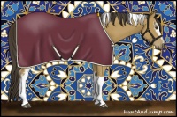 Horse Color:White Spotted Buckskin Tobiano 