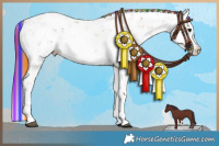 Horse Color:Painted Chocolate Brown Dun Sabino 