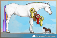 Horse Color:Painted Chocolate Brown Dun Sabino 