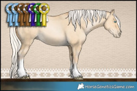 Horse Color:Silver Smoky Grullo Pearl Tobiano 