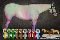 Horse Color:Sable Champagne Roan Rabicano 