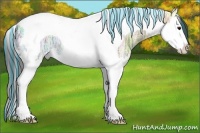 Horse Color:Painted Smoky Black Ice Sabino Splash Tobiano 