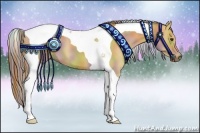 Horse Color:Painted Nacre Red Dun Tobiano