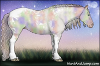 Horse Color:Gray Nacre Silver Classic Cream Champagne Dun Tobiano 