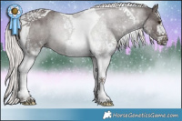 Horse Color:Platinum White Spotted Chocolate Palomino Tobiano 