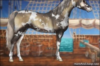 Horse Color:White Spotted Silver Blue Onyx 