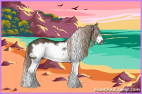 Horse Color:Gray Chocolate Palomino Sabino Splash Frame Rabicano