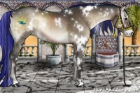 Horse Color:Painted White Spotted Brown Onyx Brindle