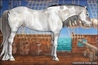 Horse Color:Liver Red Onyx Ice Splash Tobiano 