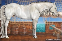 Horse Color:White Spotted Chocolate Palomino Ice Pearl Dun 