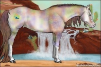 Horse Color:Nacre Buckskin Pearl Onyx 